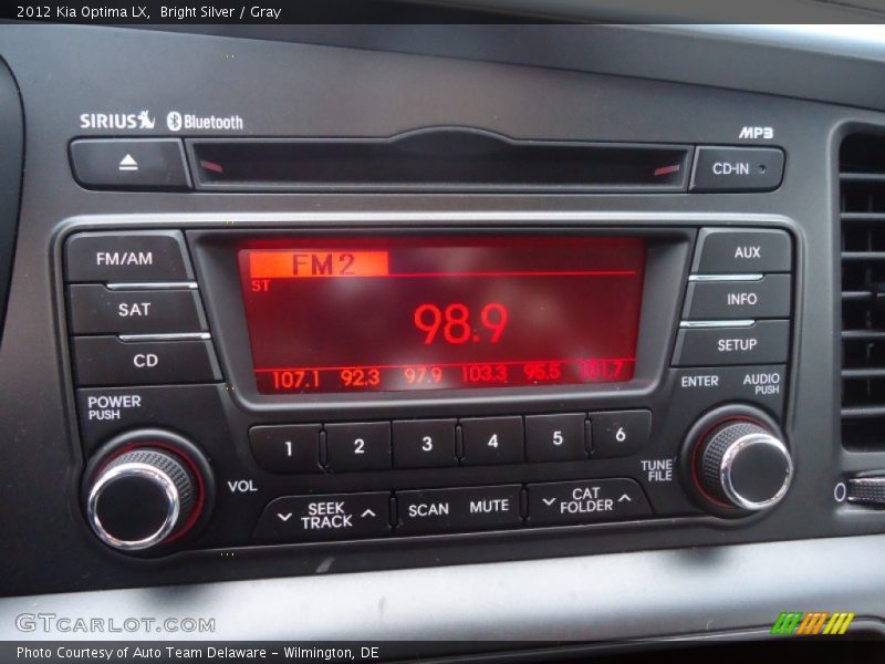 Bright Silver / Gray 2012 Kia Optima LX