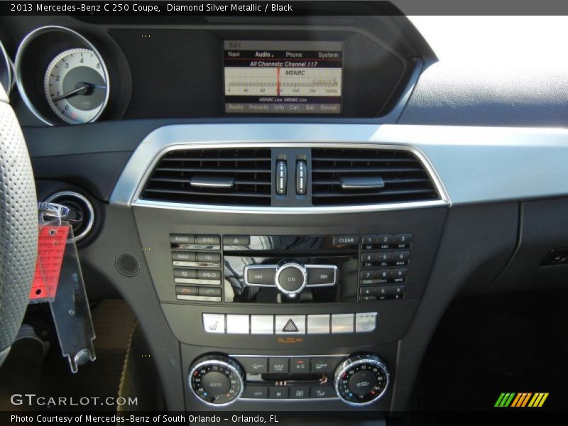 Diamond Silver Metallic / Black 2013 Mercedes-Benz C 250 Coupe