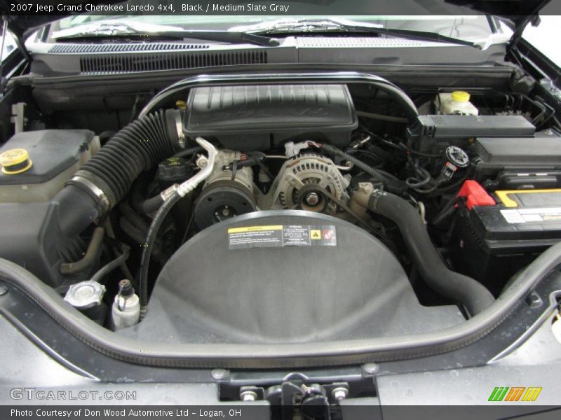 Black / Medium Slate Gray 2007 Jeep Grand Cherokee Laredo 4x4