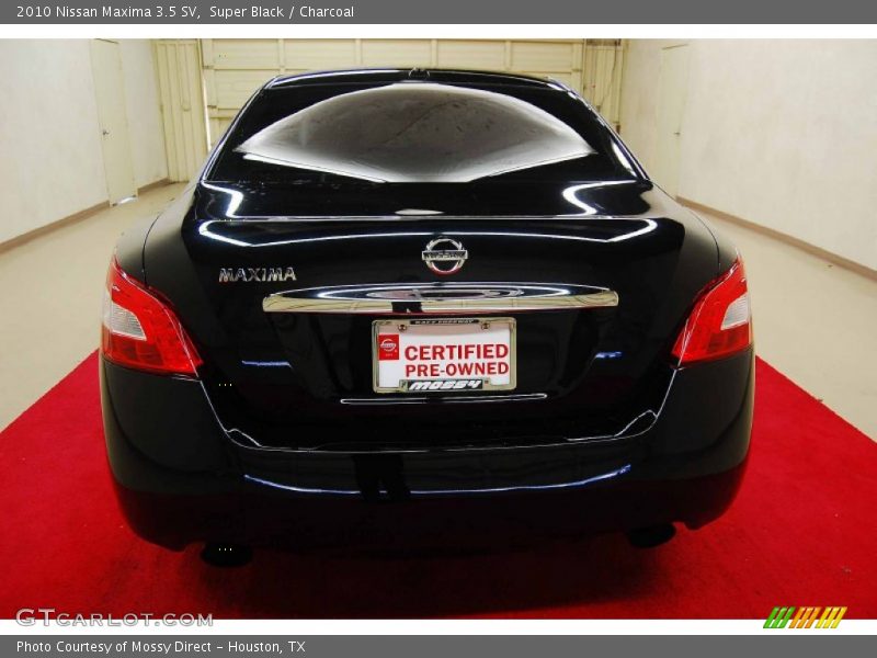 Super Black / Charcoal 2010 Nissan Maxima 3.5 SV
