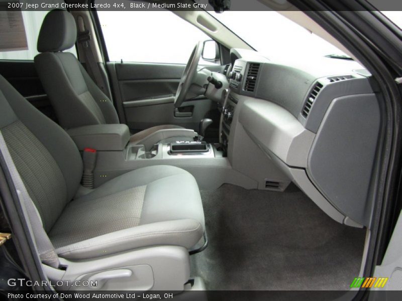 Black / Medium Slate Gray 2007 Jeep Grand Cherokee Laredo 4x4