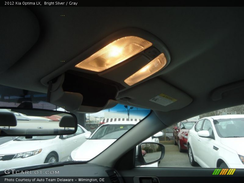 Bright Silver / Gray 2012 Kia Optima LX