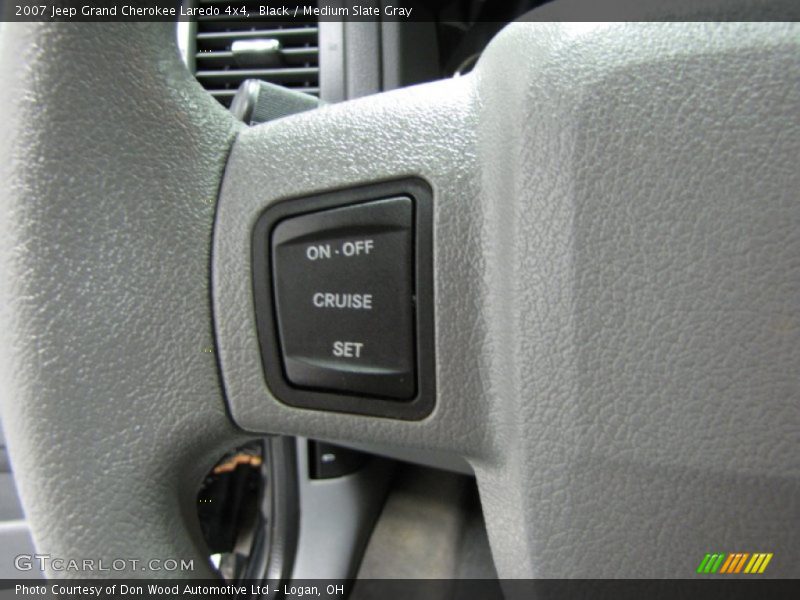 Black / Medium Slate Gray 2007 Jeep Grand Cherokee Laredo 4x4