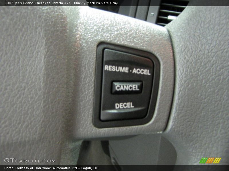Black / Medium Slate Gray 2007 Jeep Grand Cherokee Laredo 4x4