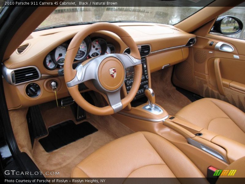  2010 911 Carrera 4S Cabriolet Natural Brown Interior