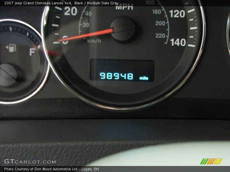 Black / Medium Slate Gray 2007 Jeep Grand Cherokee Laredo 4x4