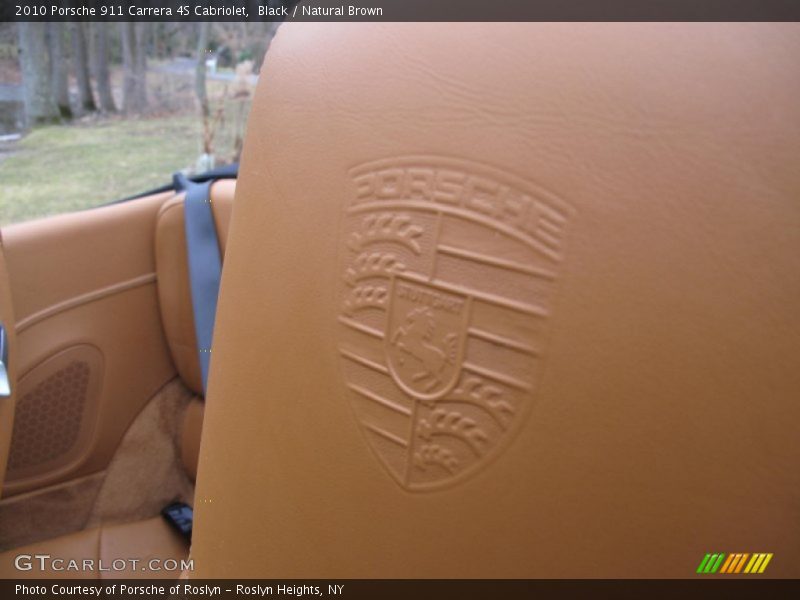 Black / Natural Brown 2010 Porsche 911 Carrera 4S Cabriolet