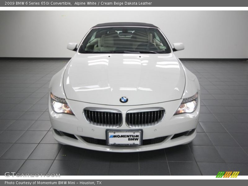 Alpine White / Cream Beige Dakota Leather 2009 BMW 6 Series 650i Convertible