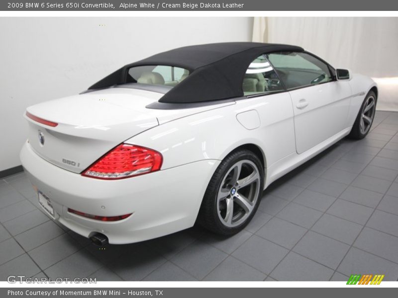 Alpine White / Cream Beige Dakota Leather 2009 BMW 6 Series 650i Convertible