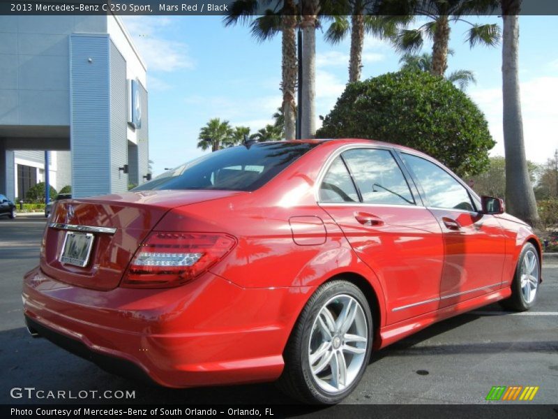 Mars Red / Black 2013 Mercedes-Benz C 250 Sport