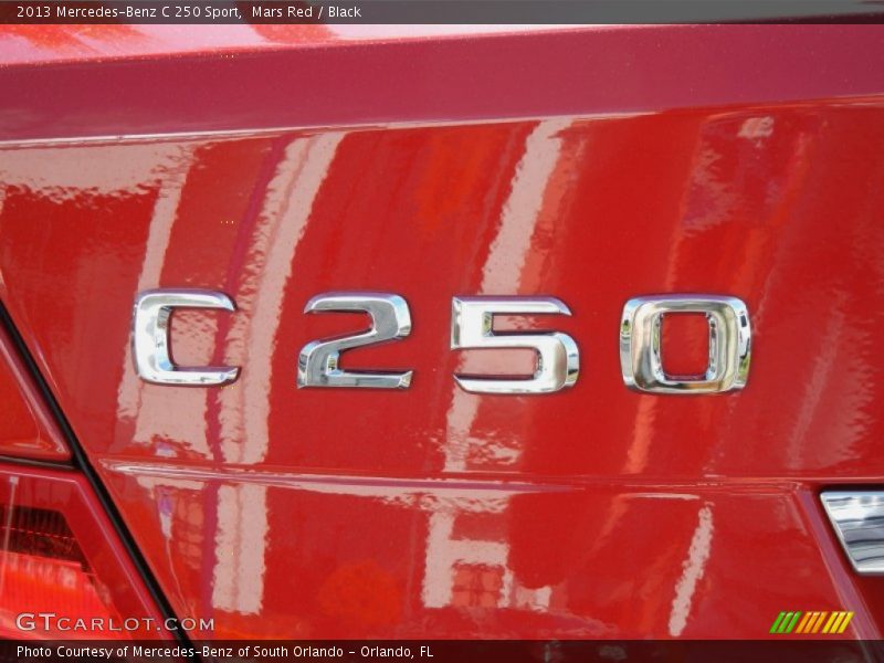 Mars Red / Black 2013 Mercedes-Benz C 250 Sport