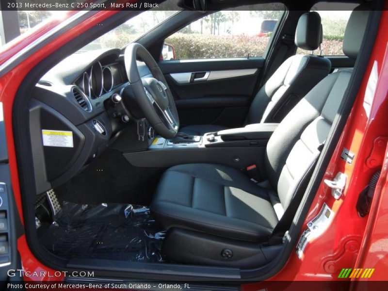Mars Red / Black 2013 Mercedes-Benz C 250 Sport