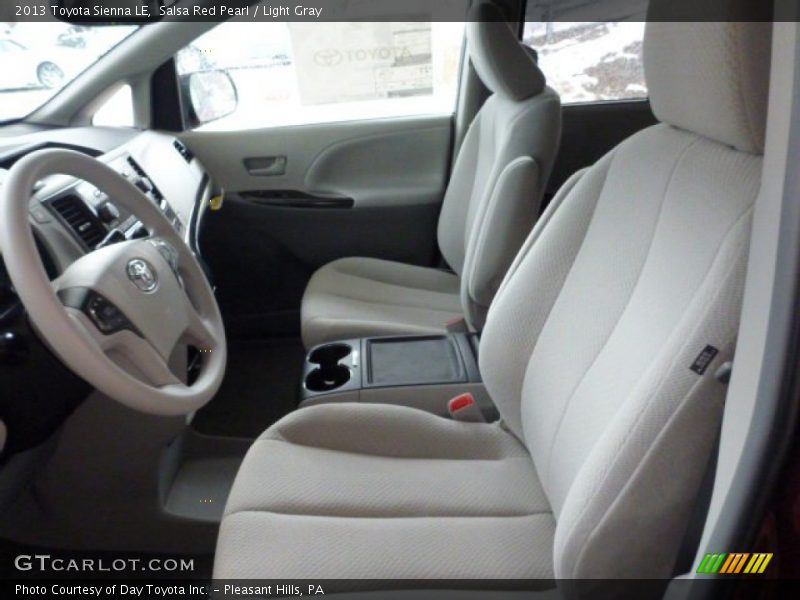 Salsa Red Pearl / Light Gray 2013 Toyota Sienna LE