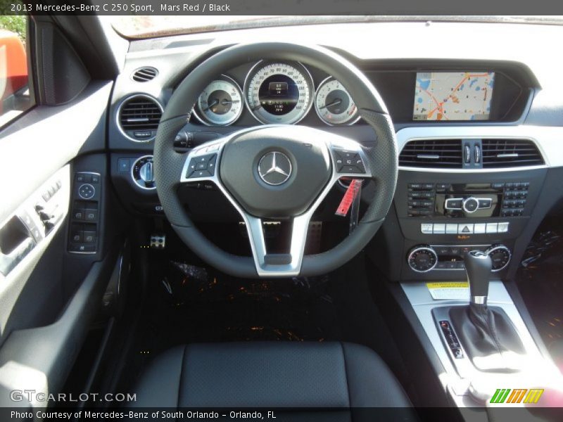 Mars Red / Black 2013 Mercedes-Benz C 250 Sport