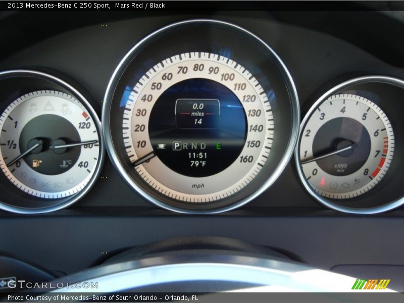 Mars Red / Black 2013 Mercedes-Benz C 250 Sport