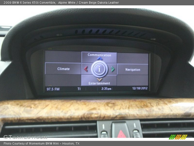 Alpine White / Cream Beige Dakota Leather 2009 BMW 6 Series 650i Convertible