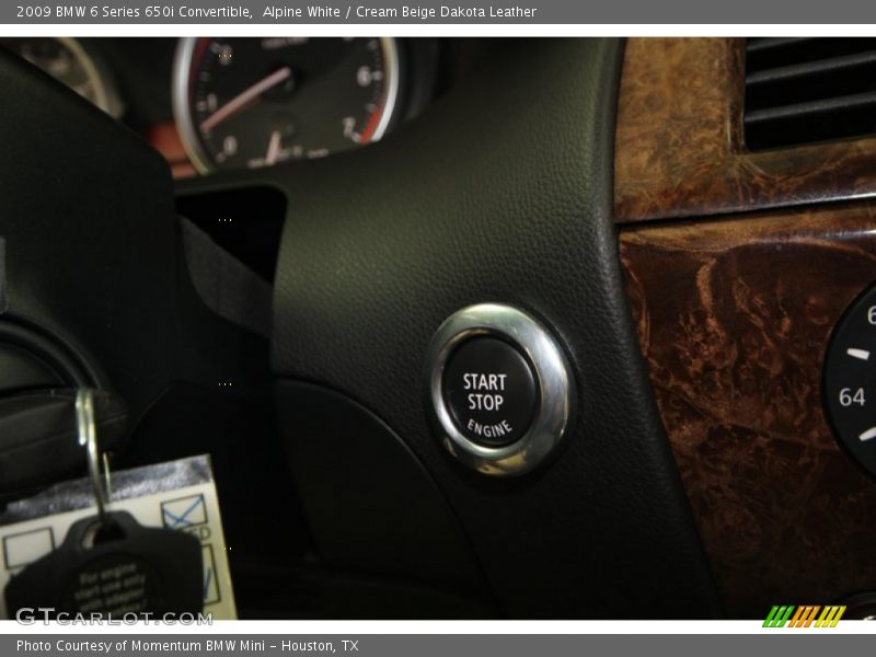 Alpine White / Cream Beige Dakota Leather 2009 BMW 6 Series 650i Convertible