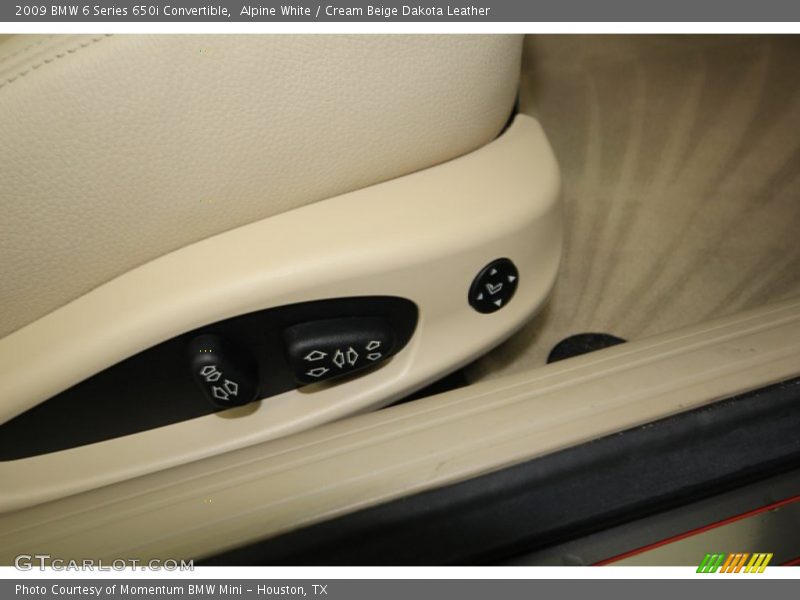 Alpine White / Cream Beige Dakota Leather 2009 BMW 6 Series 650i Convertible