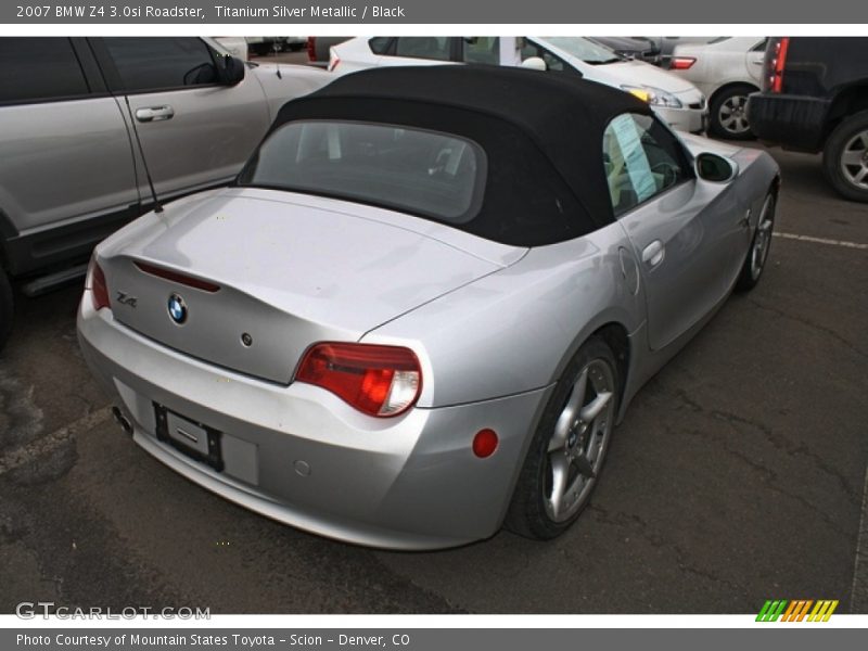 Titanium Silver Metallic / Black 2007 BMW Z4 3.0si Roadster