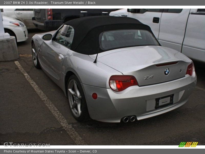 Titanium Silver Metallic / Black 2007 BMW Z4 3.0si Roadster