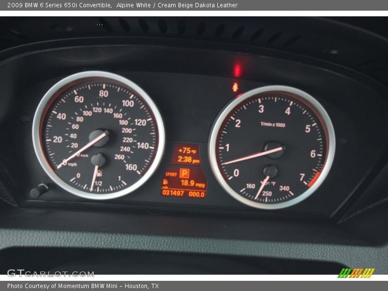  2009 6 Series 650i Convertible 650i Convertible Gauges