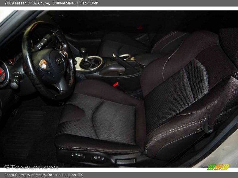 Brilliant Silver / Black Cloth 2009 Nissan 370Z Coupe