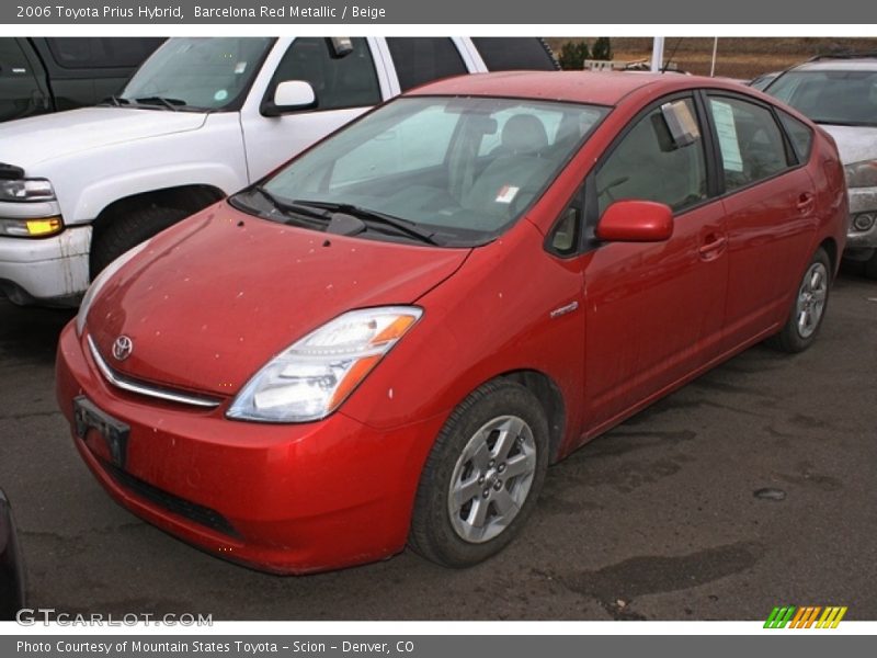Barcelona Red Metallic / Beige 2006 Toyota Prius Hybrid