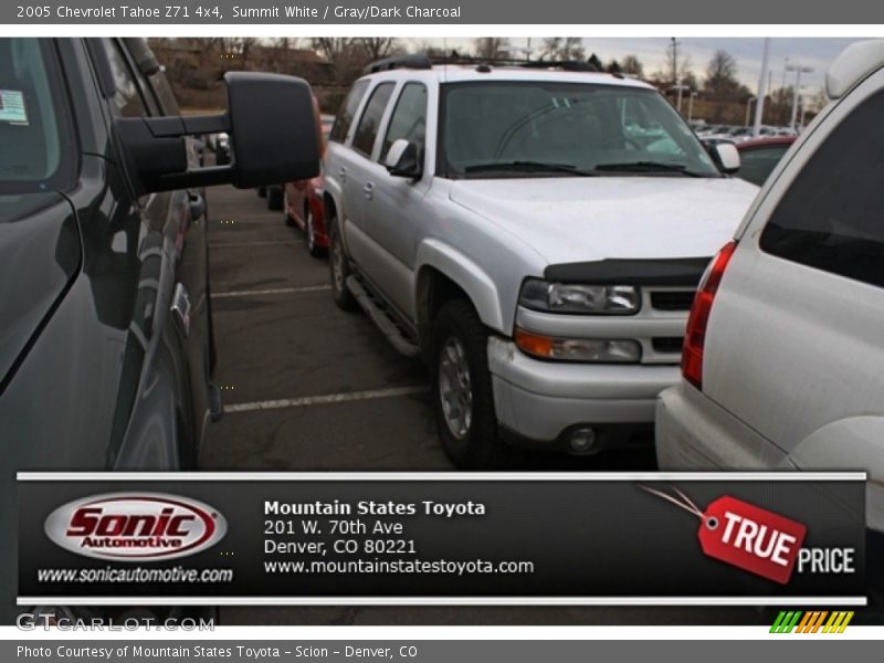 Summit White / Gray/Dark Charcoal 2005 Chevrolet Tahoe Z71 4x4