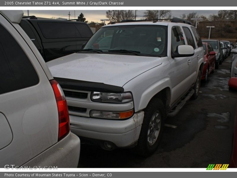 Summit White / Gray/Dark Charcoal 2005 Chevrolet Tahoe Z71 4x4