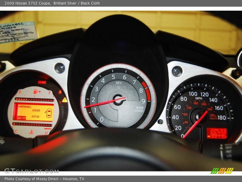 Brilliant Silver / Black Cloth 2009 Nissan 370Z Coupe