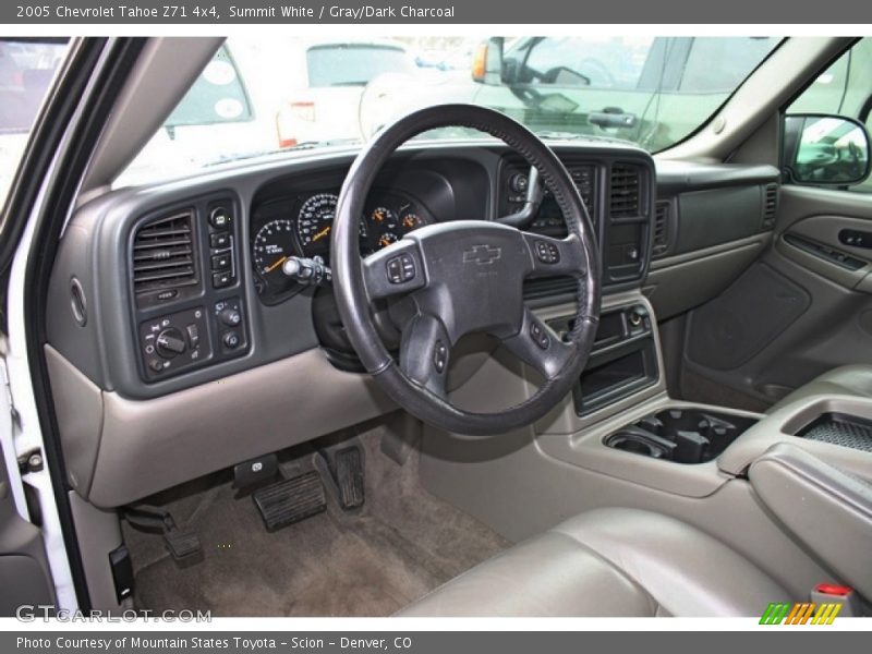 Summit White / Gray/Dark Charcoal 2005 Chevrolet Tahoe Z71 4x4