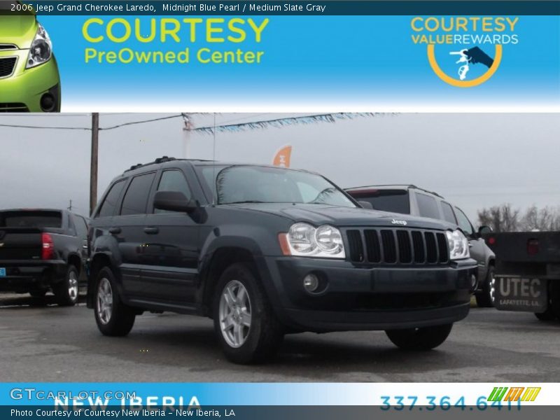 Midnight Blue Pearl / Medium Slate Gray 2006 Jeep Grand Cherokee Laredo