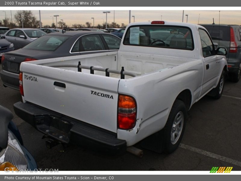 Super White / Oak 2003 Toyota Tacoma Regular Cab
