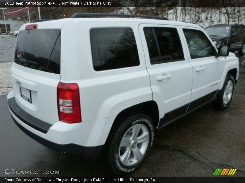Bright White / Dark Slate Gray 2013 Jeep Patriot Sport 4x4
