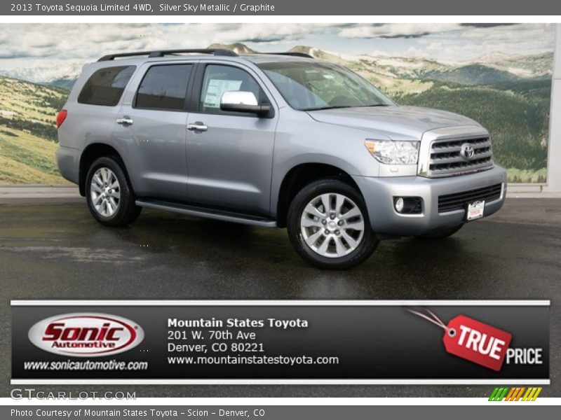 Silver Sky Metallic / Graphite 2013 Toyota Sequoia Limited 4WD