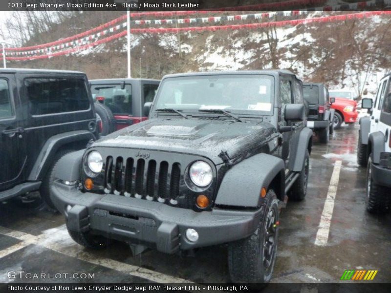 Black / Moab Black Leather 2013 Jeep Wrangler Moab Edition 4x4