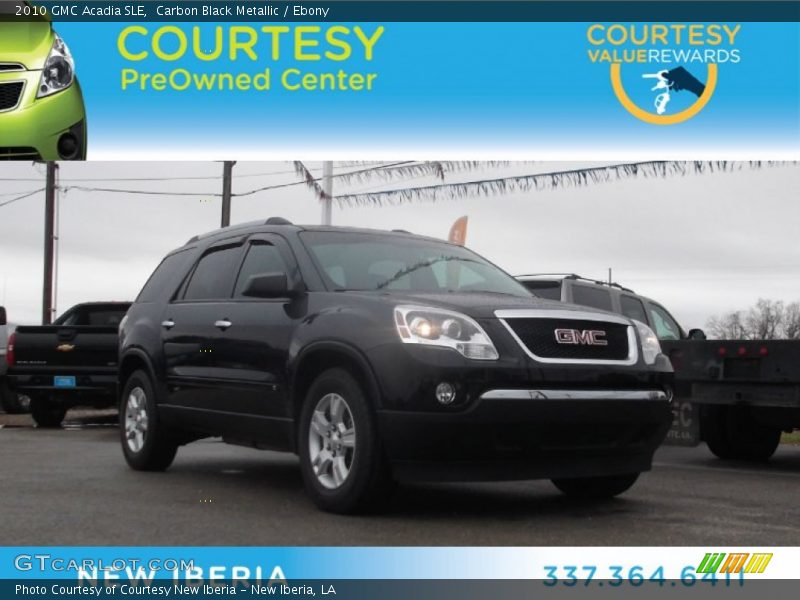 Carbon Black Metallic / Ebony 2010 GMC Acadia SLE