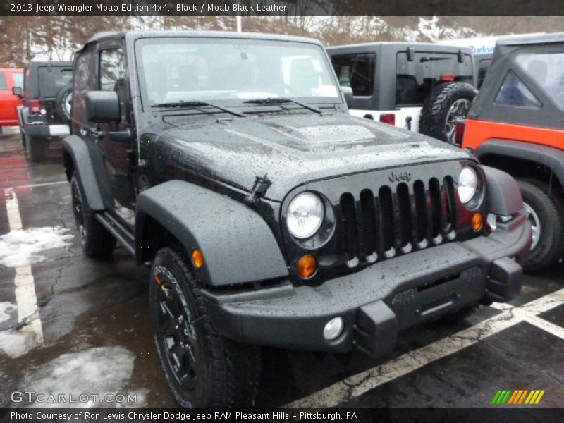 Black / Moab Black Leather 2013 Jeep Wrangler Moab Edition 4x4