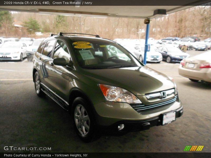 Green Tea Metallic / Ivory 2009 Honda CR-V EX-L 4WD