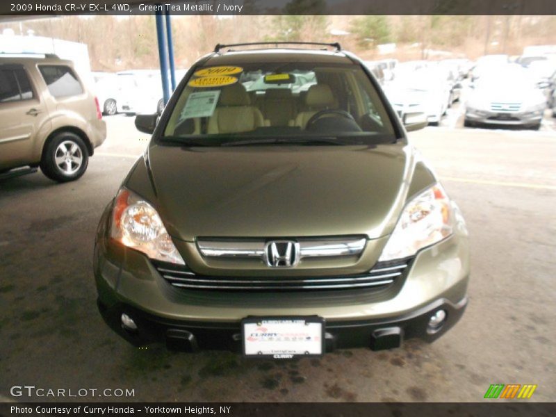 Green Tea Metallic / Ivory 2009 Honda CR-V EX-L 4WD