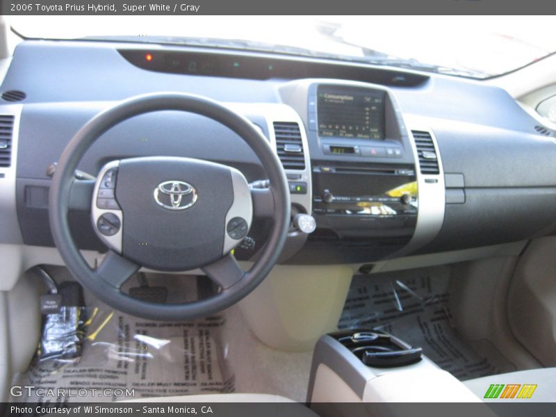 Super White / Gray 2006 Toyota Prius Hybrid