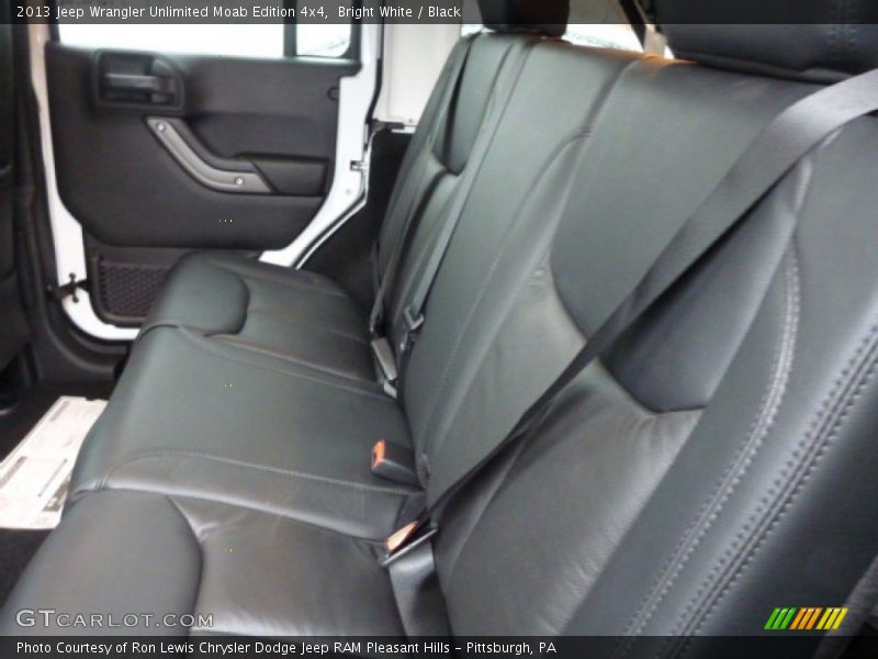 Rear Seat of 2013 Wrangler Unlimited Moab Edition 4x4