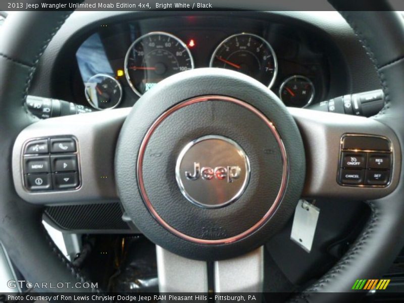 Bright White / Black 2013 Jeep Wrangler Unlimited Moab Edition 4x4