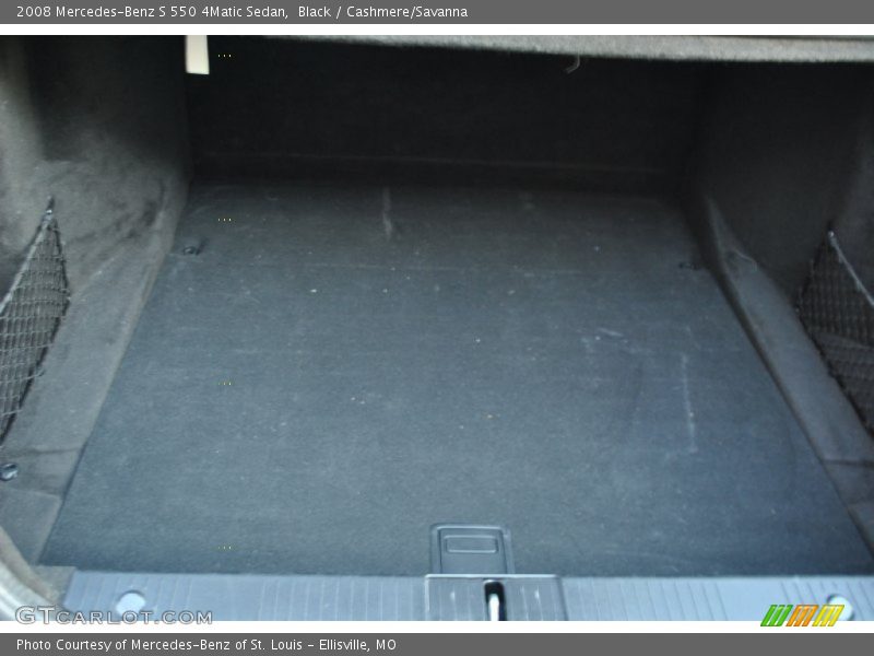 Black / Cashmere/Savanna 2008 Mercedes-Benz S 550 4Matic Sedan