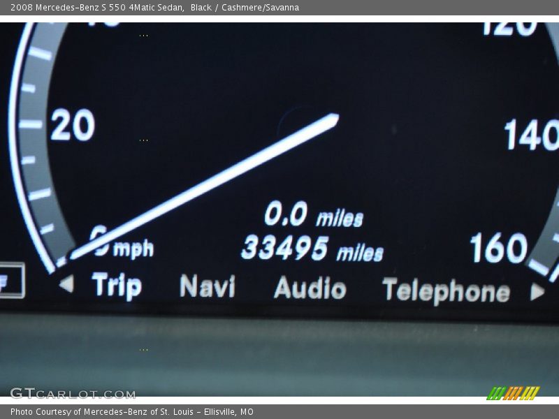 Black / Cashmere/Savanna 2008 Mercedes-Benz S 550 4Matic Sedan