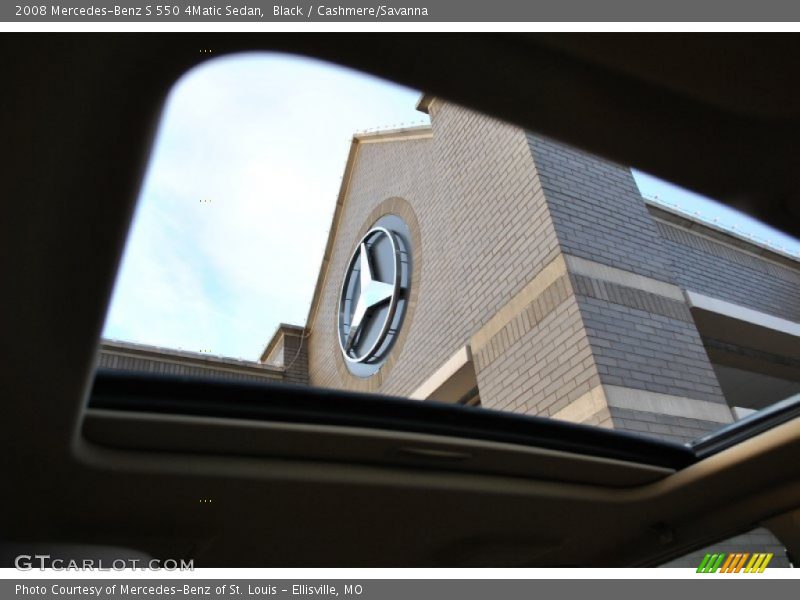 Black / Cashmere/Savanna 2008 Mercedes-Benz S 550 4Matic Sedan