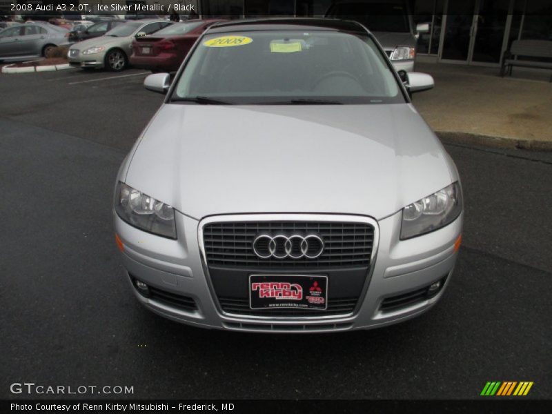 Ice Silver Metallic / Black 2008 Audi A3 2.0T