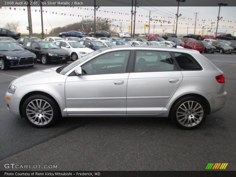 Ice Silver Metallic / Black 2008 Audi A3 2.0T