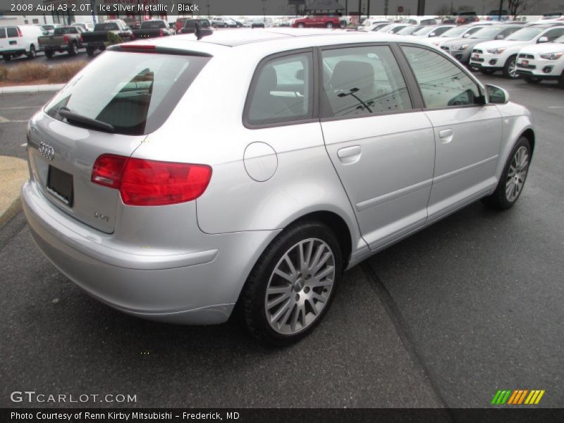 Ice Silver Metallic / Black 2008 Audi A3 2.0T