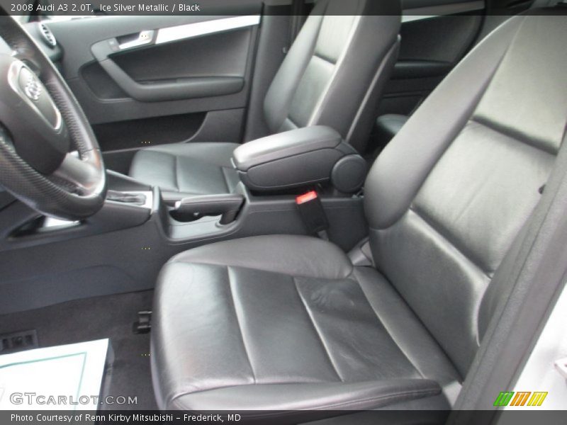 Ice Silver Metallic / Black 2008 Audi A3 2.0T